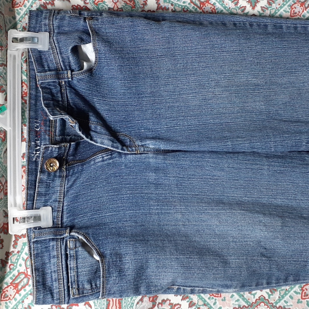 Style & Co Straight Leg Blue Jeans, Size 8 - Picture 3 of 8